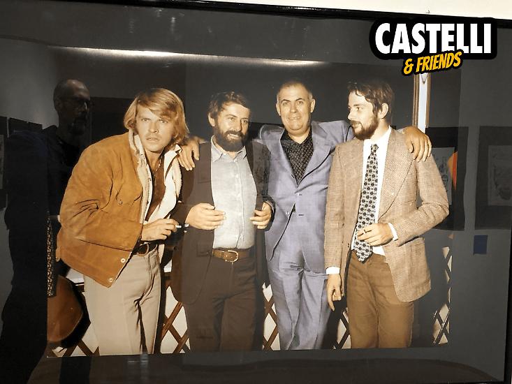 Castelli con Bonvi, Jacovitti e il direttore del Corriere dei Ragazzi, Francesconi. La Storia del Fumetto in un'immagine!
