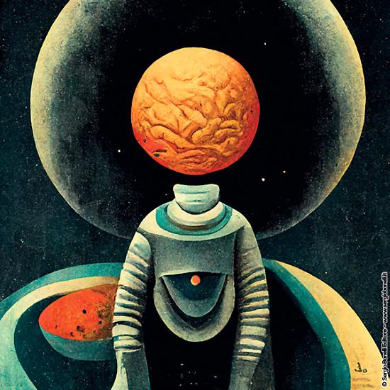 La copertina di Sergio Giardo & Midjourney per Nathan Never 379 Variant nello stile di Picasso.