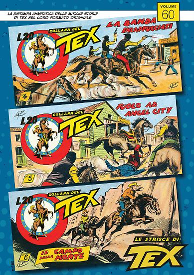 Le copertine delle strisce presenti nella sessantesima uscita.