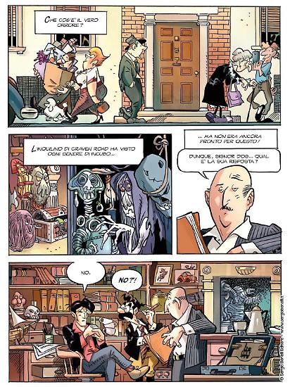 Una tavola di Giorgio Cavazzano da Dylan Dog nel segno di Cavazzano