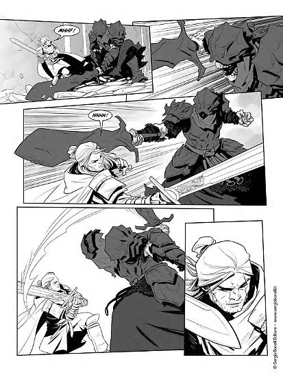 Una tavola di Francesco Gaston da Dragonero. Gli Eroi - Ian