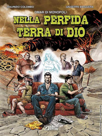 La copertina di Giuseppe Baiguera per Nella perfida terra di Dio