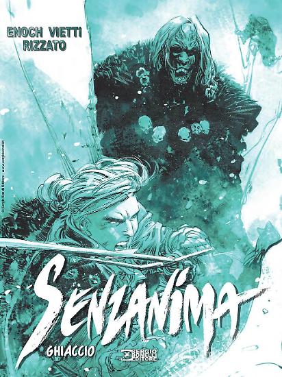 La copertina di Mario Alberti per Senzanima. Ghiaccio