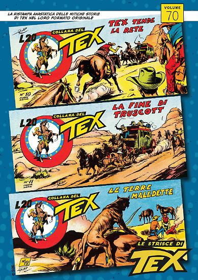 Le copertine delle strisce presenti nella settantesima uscita.