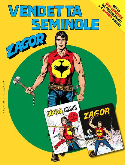 Zagor 744 con le mini copertine di "Zagor" e "Indian Circus"!