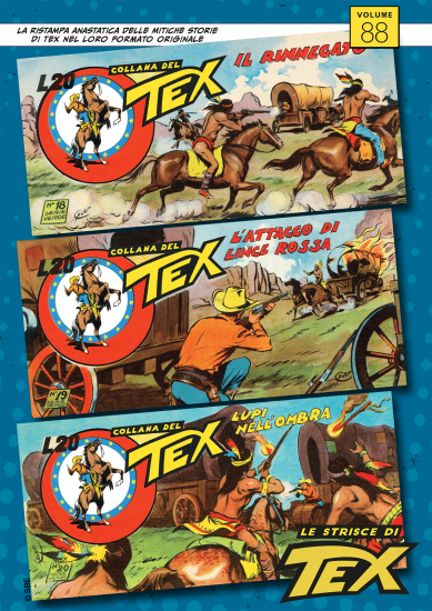 Le copertine delle strisce presenti nell'ottantottesima uscita.