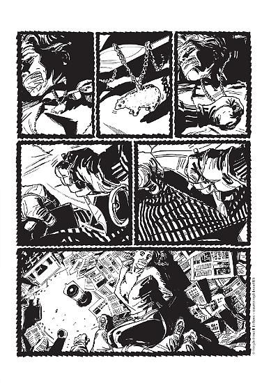 Una tavola tratta da "Gli occhi dell'abisso", testi di Giancarlo Berardi, disegni di Luca Vannini