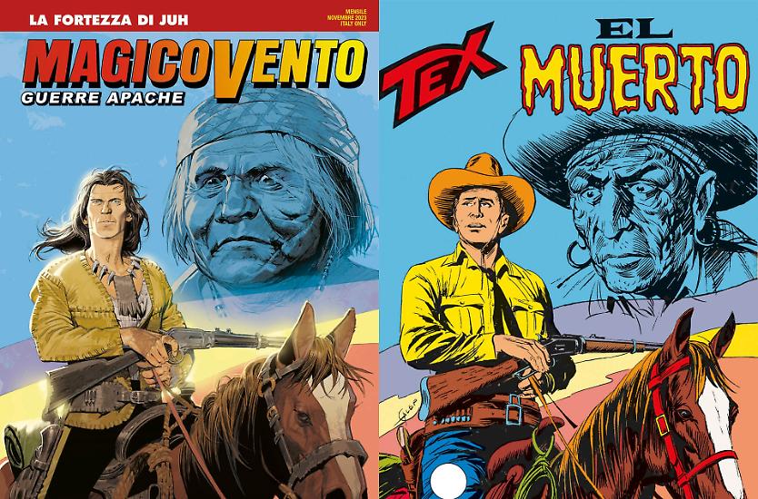 La copertina di Corrado Mastantuono per "La fortezza di Juh", ispirata a quella di Aurelio Galleppini per "El Muerto"
