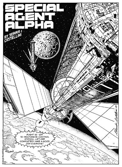 Una tavola di Claudio Castellini dalla variant inglese di Nathan Never n.1