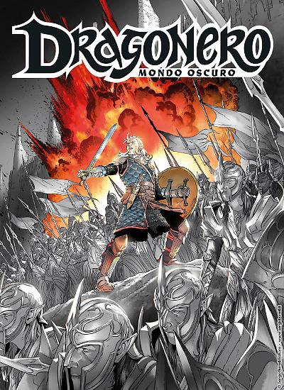 La copertina di Gianluca Pagliarani per Dragonero Mondo Oscuro 13 Variant.