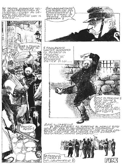 Una tavola di Dino Battaglia da "Maupassant".