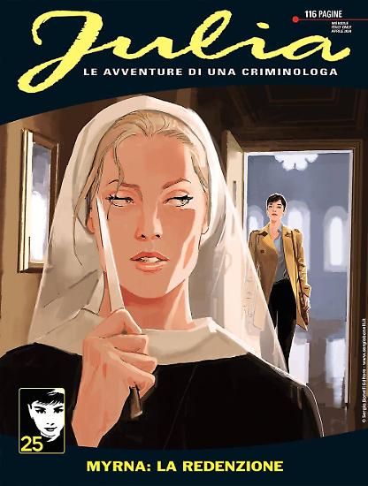 La copertina di Cristiano Spadoni per "Myrna: la redenzione", Julia 3027.