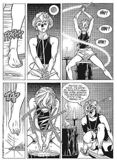 Una tavola scritta e disegnata da Luca Enoch da "Gea 1. Il baluardo".