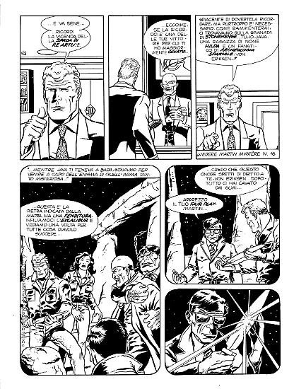 Una tavola tratta da Martin Mystère 95 "La vita segreta di Sergej Orloff", primo albo interamente disegnato dai fratelli Esposito