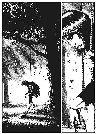 Una tavola di Sergio Giardo da "Il giorno del Giudizio", Le grandi storie Bonelli 13. Testi di Antonio Serra.
