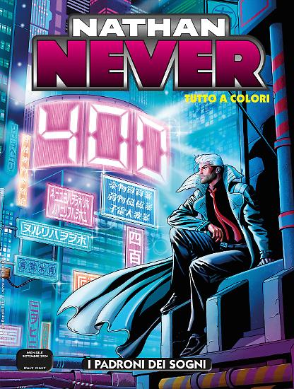 Nathan Never 400 "I padroni dei sogni", disponibile dal 18 settembre.