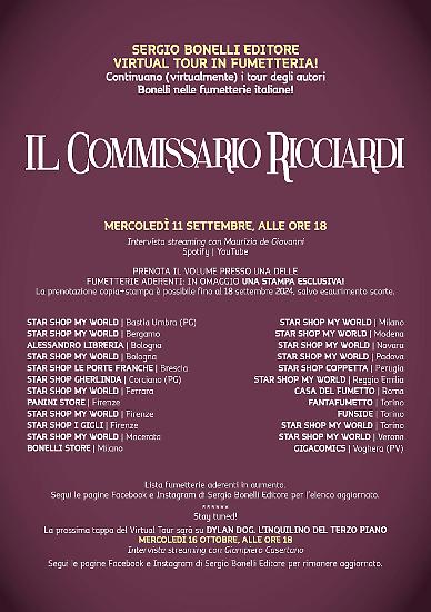 L'elenco dei negozi che aderiscono a questa tappa del Virtual Tour Fumetteria.