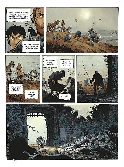 Una tavola di "Tenebrosa".