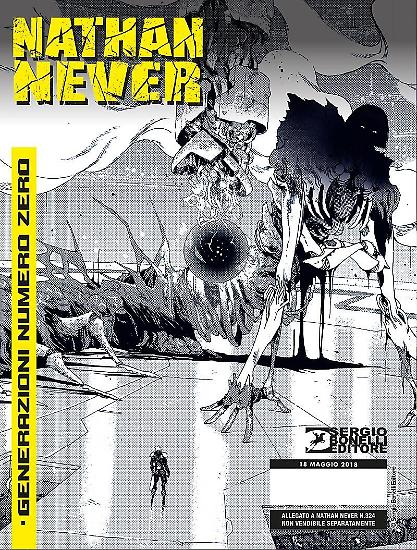 La copertina di Massimo Dall'Oglio per l'albo numero 0 di Nathan Never Generazioni.