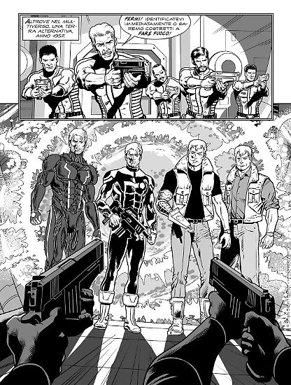 Nathan Never 403 "Multiversi", testi Adriano Barone, disegni Sergio Giardo.