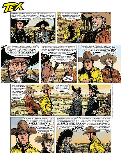 Anteprima Tex 2025 - tavola di Carlos Gomez, colori di Laura Piazza.