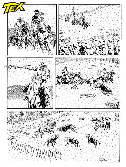 Anteprima Tex 2025 - disegni di Fabio Civitelli.