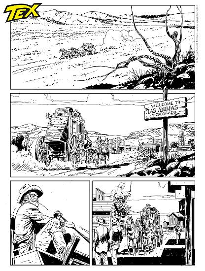 Anteprima Tex 2025 - disegni di Giuseppe Prisco.