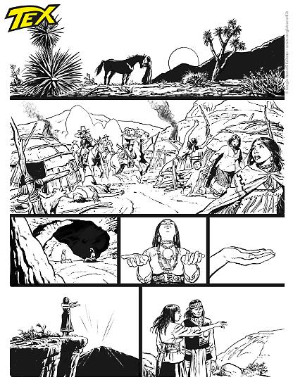 Anteprima Tex 2025 - disegni di Pasquale Del Vecchio.