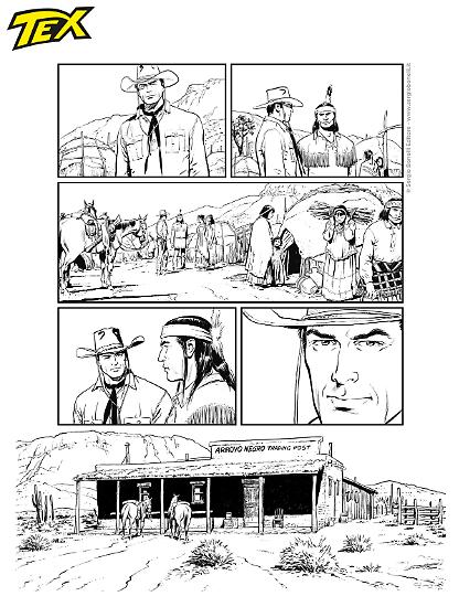 Anteprima Tex 2025 - disegni di Pasquale Del Vecchio.