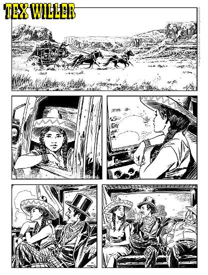 Anteprima Tex 2025 - disegni di Roberto de Angelis.