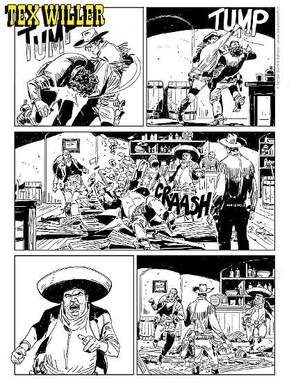Anteprima Tex 2025 - disegni di Giuseppe Prisco.