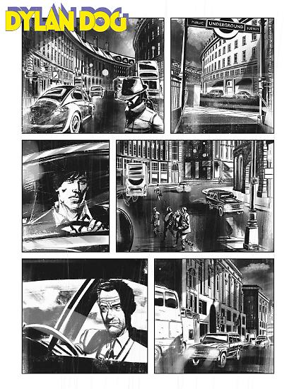 Anteprima Dylan Dog 2025 - tavola di Barbara Baraldi, ai disegni Davide Furnò.