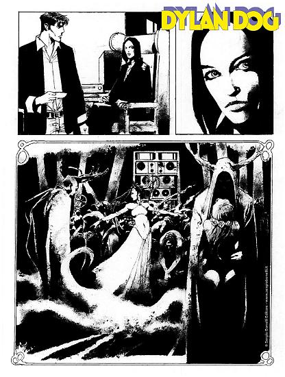 Anteprima Dylan Dog 2025 - tavola di Barbara Baraldi, ai disegni Corrado Roi.