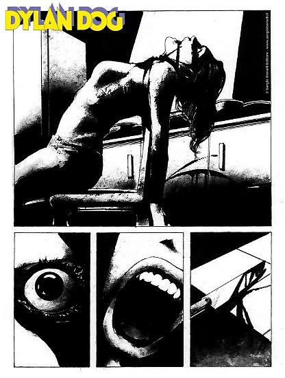 Anteprima Dylan Dog 2025 - tavola di Barbara Baraldi, ai disegni Corrado Roi.