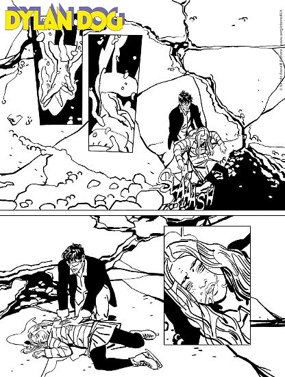 Anteprima Dylan Dog 2025 - tavola di Claudio Chiaverotti, ai disegni Giorgio Pontrelli.