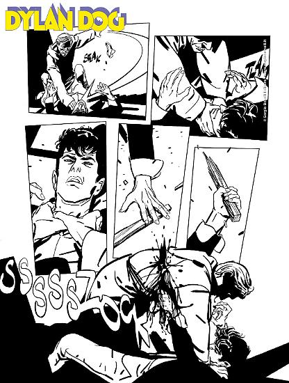 Anteprima Dylan Dog 2025 - tavola di Claudio Chiaverotti, ai disegni Giorgio Pontrelli.