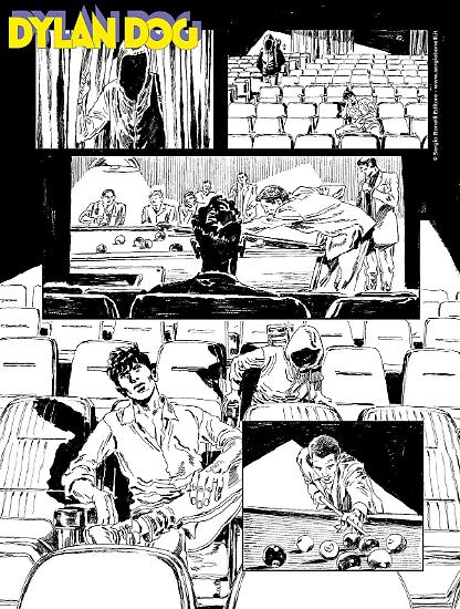 Anteprima Dylan Dog 2025 - tavola di Gianfranco Manfredi, ai disegni Sergio Gerasi.