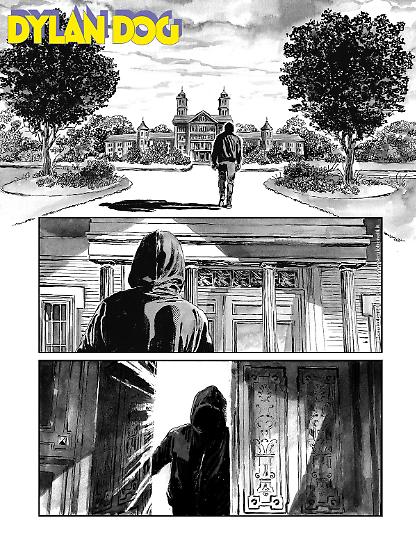 Anteprima Dylan Dog 2025 - tavola di Gianfranco Manfredi, ai disegni Sergio Gerasi.