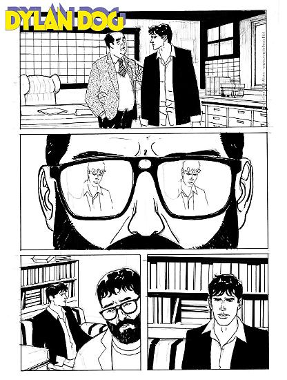 Anteprima Dylan Dog 2025 - tavola di Giovanni De Feo, ai disegni Piero Dall'Agnol e Renato Riccio.