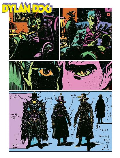 Anteprima Dylan Dog 2025 - tavola di Giovanni De Feo, disegni e colori di Arturo Lauria.