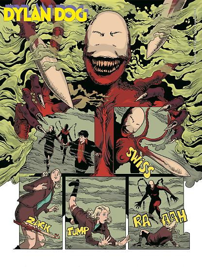 Anteprima Dylan Dog 2025 - tavola di Mirko Perniola, disegni e colori di Paolo Massagli.