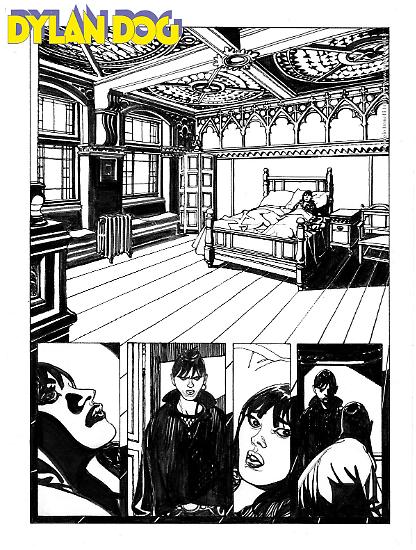 Anteprima Dylan Dog 2025 - tavola di Alessandro Bilotta, disegni di Nicola Mari.