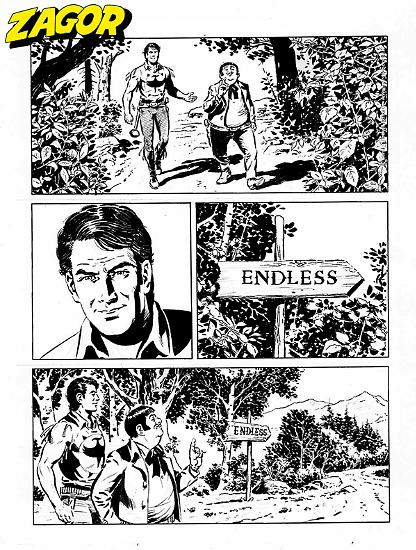 Zagor 2025 - tavola di Raffaele Della Monica.
