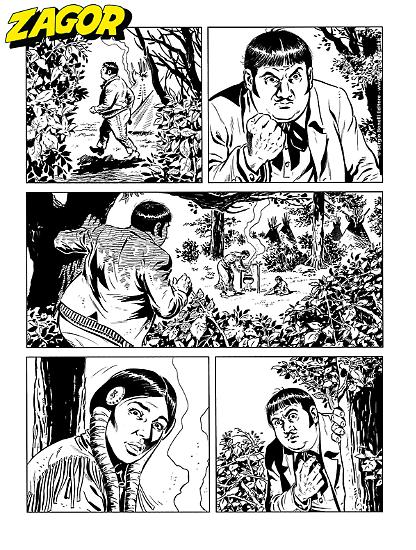 Zagor 2025 - tavola di Raffaele Della Monica.