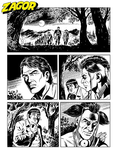 Zagor 2025 - tavola di Raffaele Della Monica.