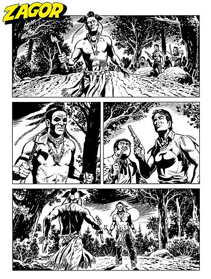 Zagor 2025 - tavola di Raffaele Della Monica.