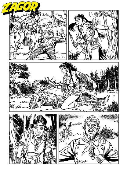 Zagor 2025 - tavola di Mauro Laurenti.