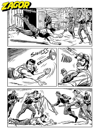Zagor 2025 - tavola di Mauro Laurenti.