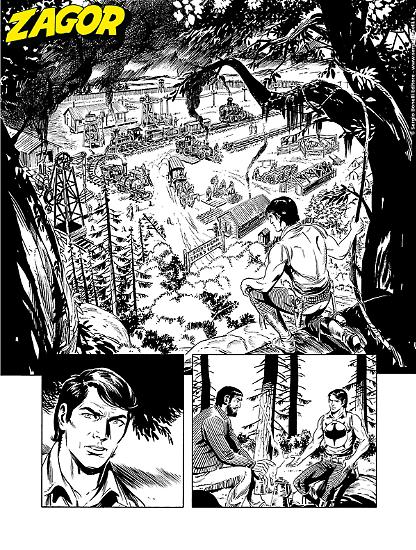 Zagor 2025 - tavola di Cristiano Spadavecchia.