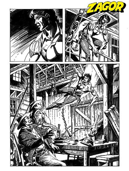 Zagor 2025 - tavola di Alessandro Chiarolla.